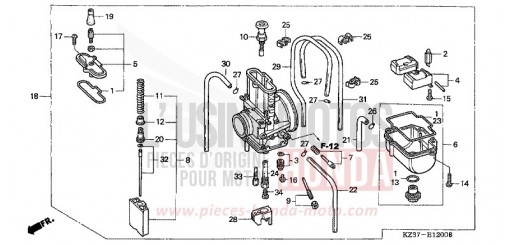 CARBURETOR (CR250R2,3) CR250R3 de 2003